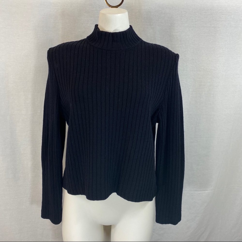 St. John knit mock neck sweater